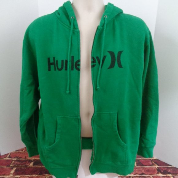 hurley green hoodie